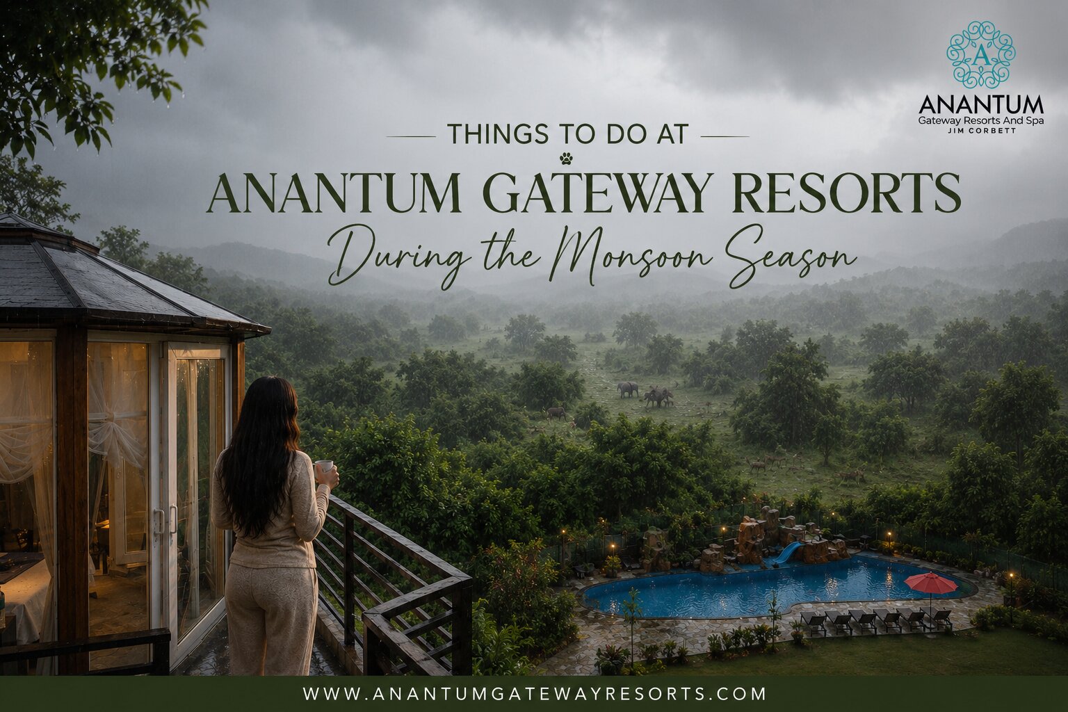 Monsoon Resort in Jim Corbett